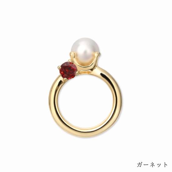 [誕生石]【baby Ring】パールベビーリング gold (受注商品)
