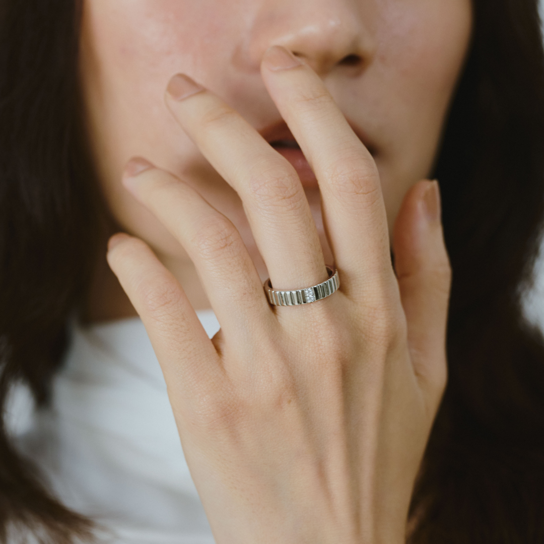 【bonbon】ツードットリング silver