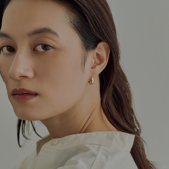 【haimish】フィットラウンドピアス gold