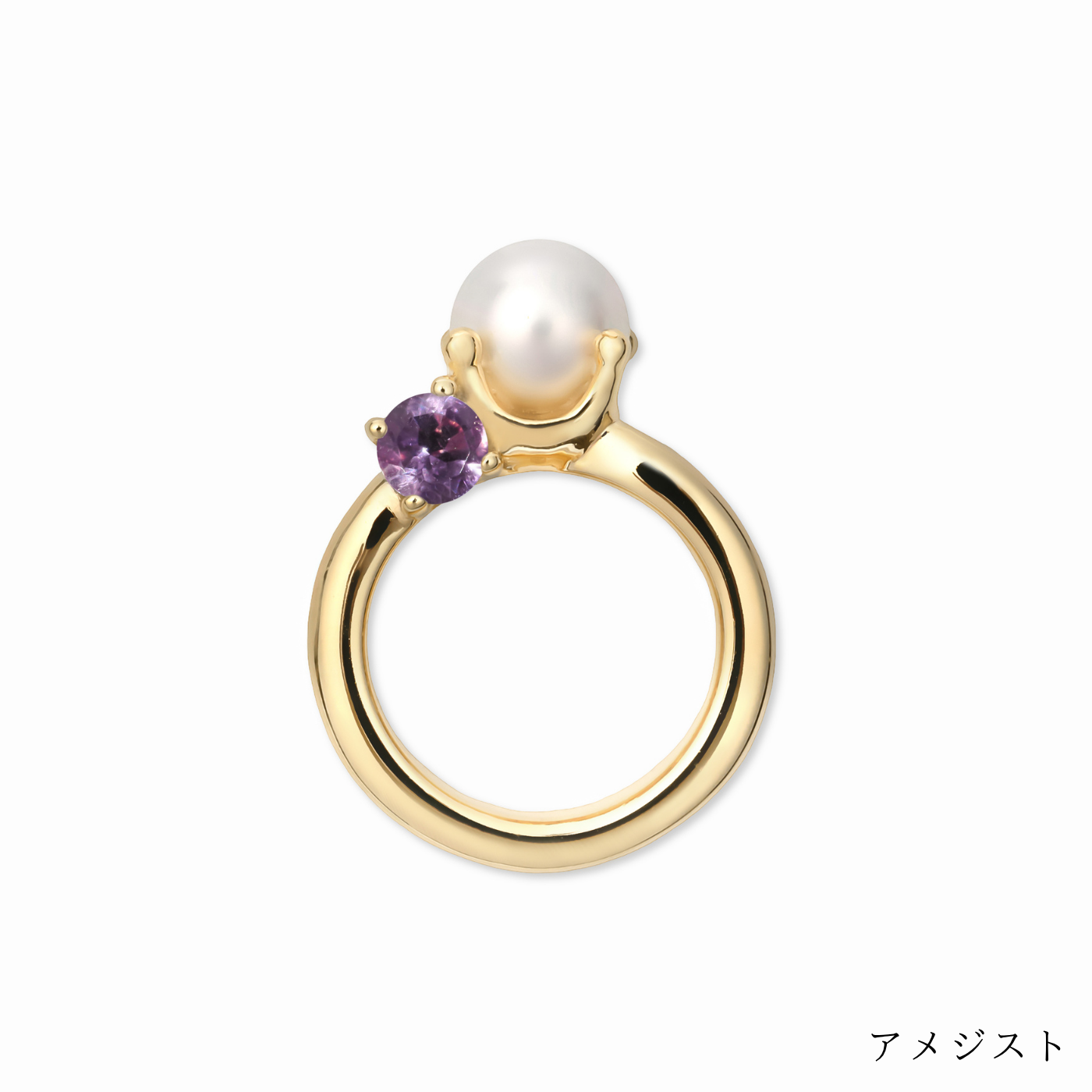 [誕生石]【baby Ring】パールベビーリング gold (受注商品)