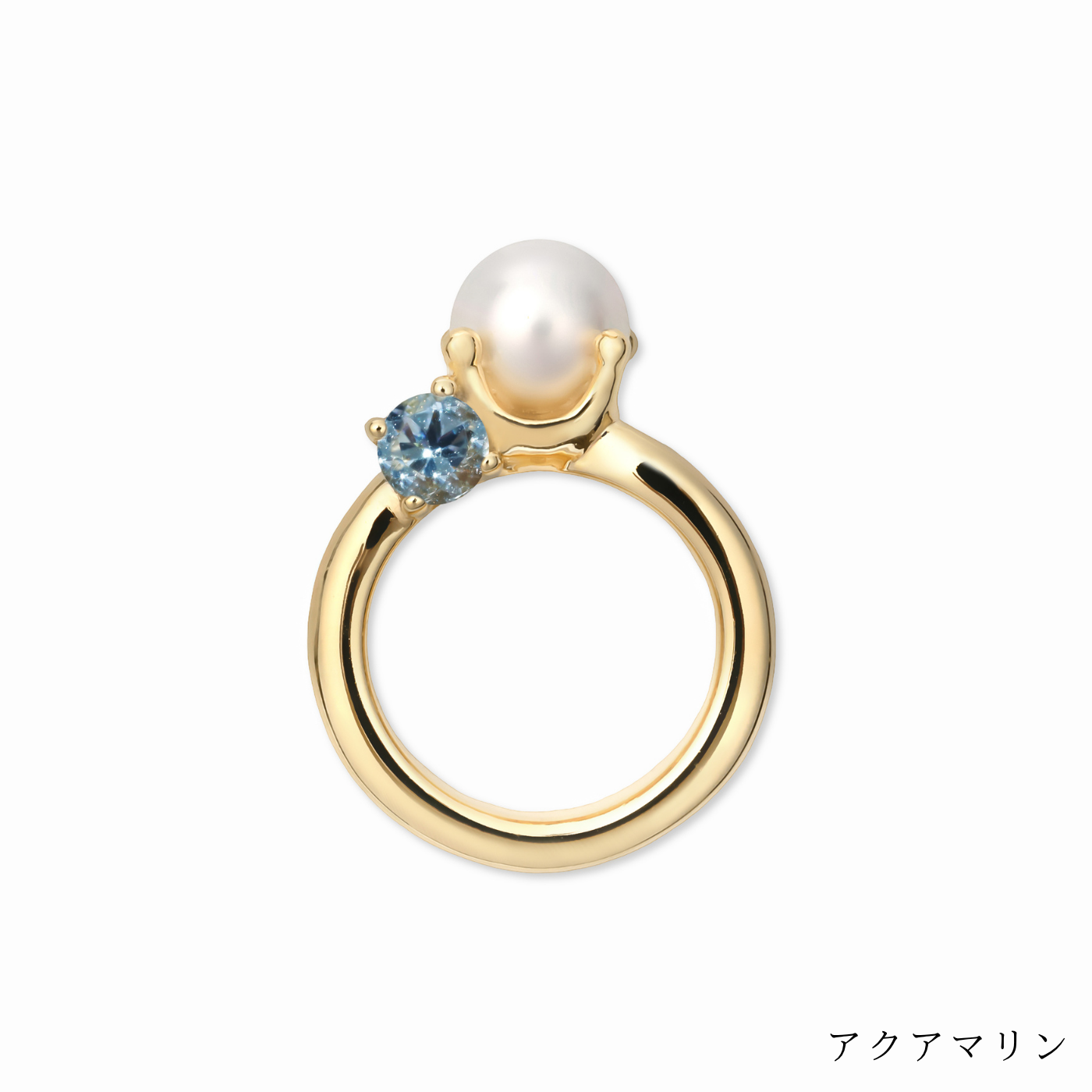 [誕生石]【baby Ring】パールベビーリング gold (受注商品)