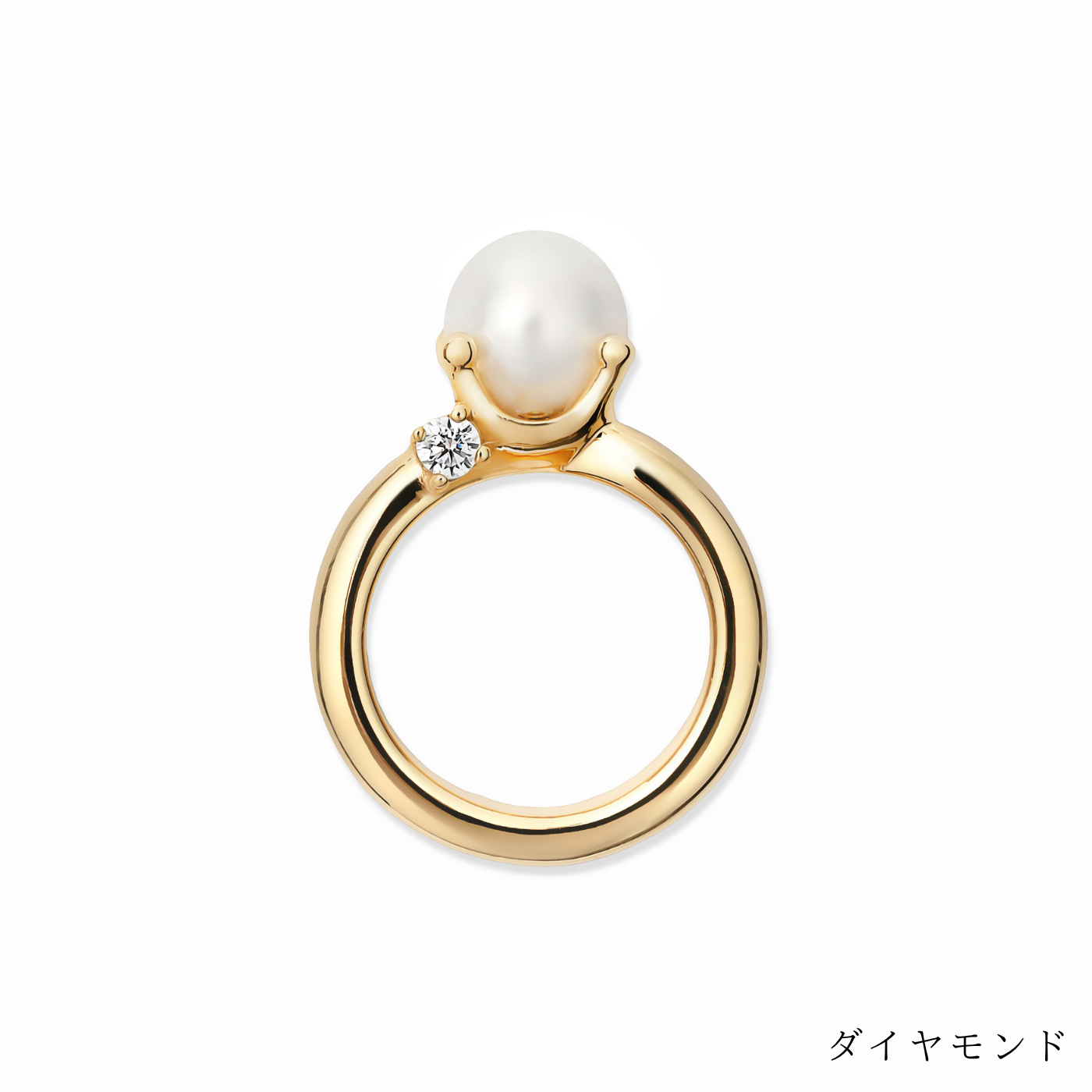 [誕生石]【baby Ring】パールベビーリング gold (受注商品)