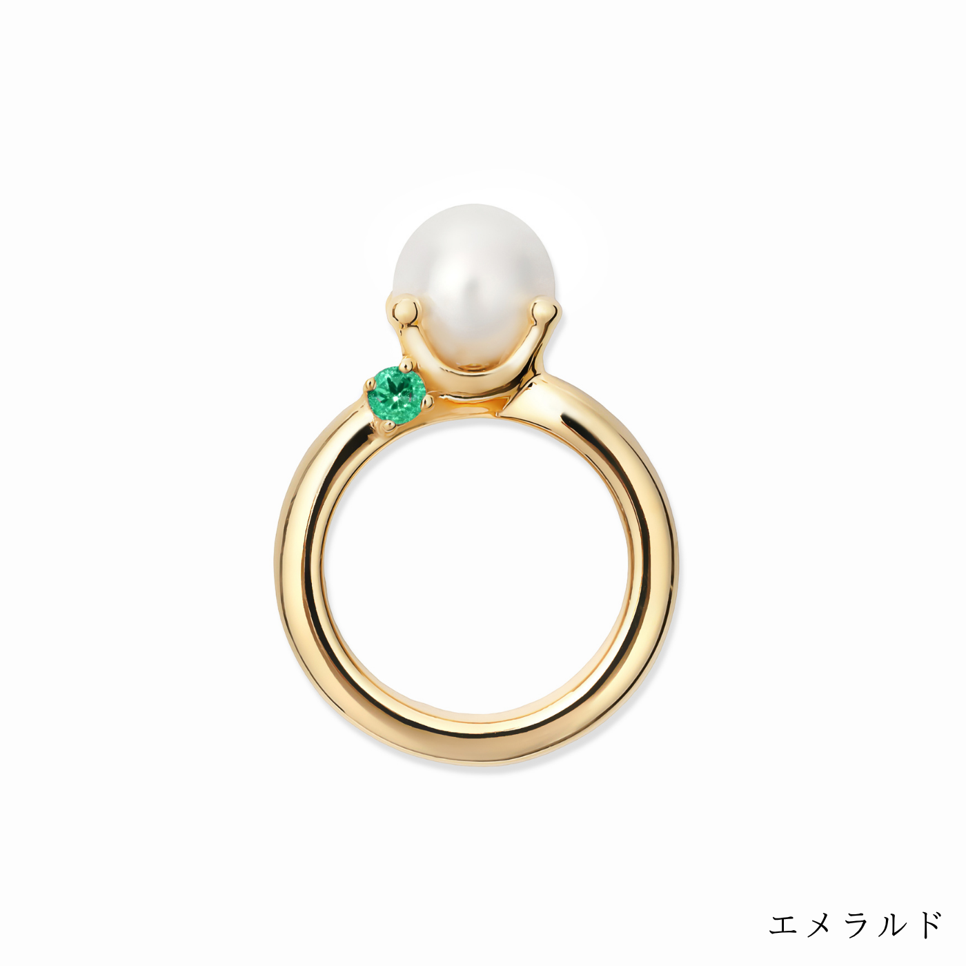 [誕生石]【baby Ring】パールベビーリング gold (受注商品)