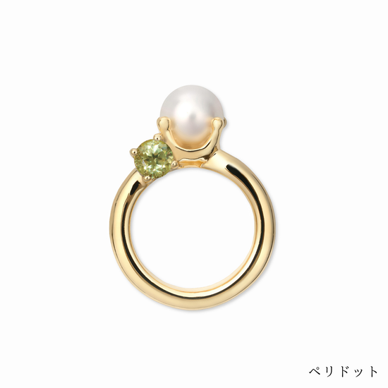 [誕生石]【baby Ring】パールベビーリング gold (受注商品)