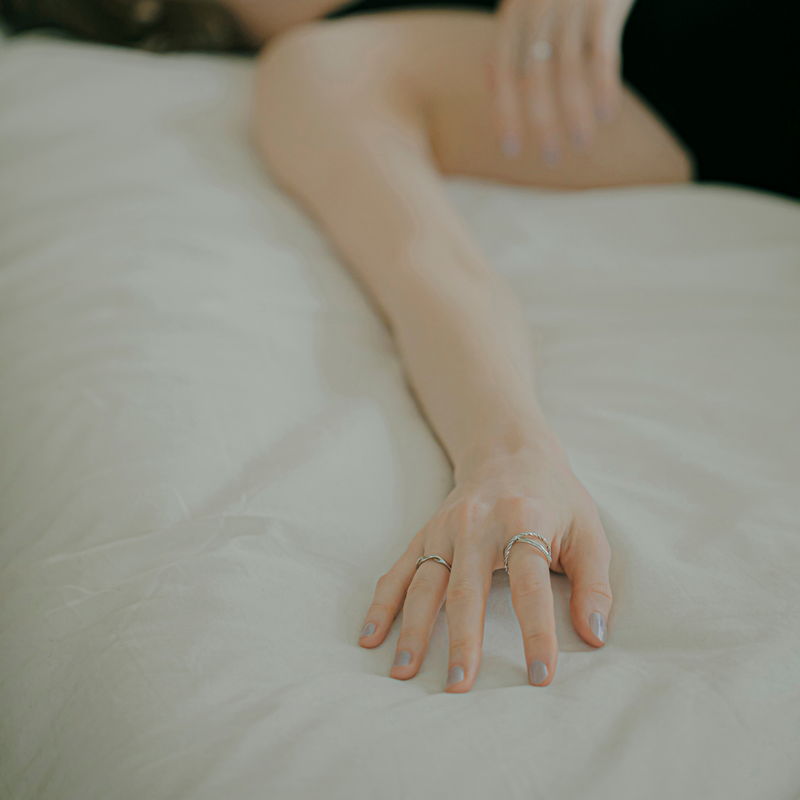 【twist】ツイストクロスフリーサイズリング silver