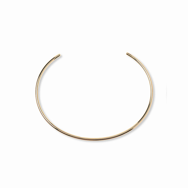【anchor】スムースネックカフ3.0mm gold