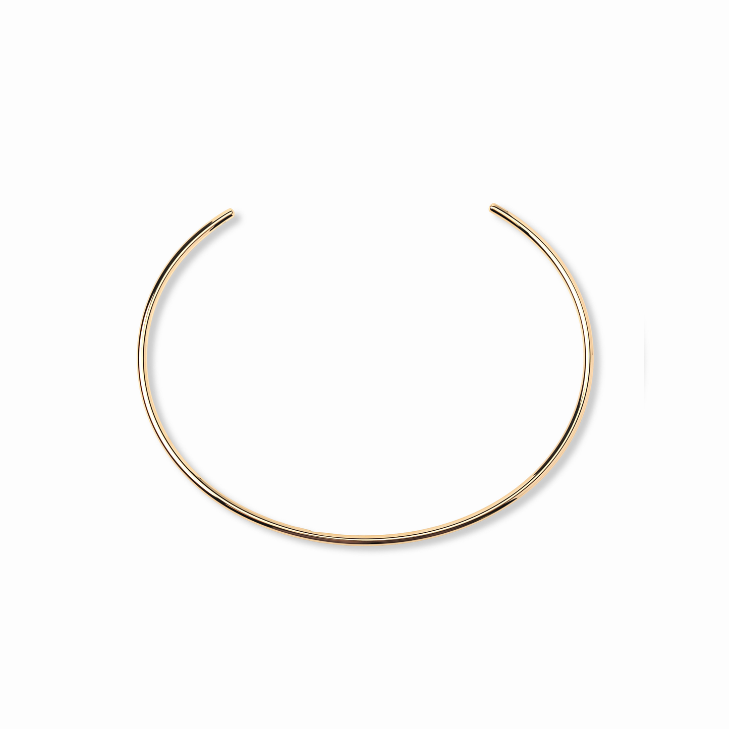 【anchor】スムースネックカフ3.0mm gold