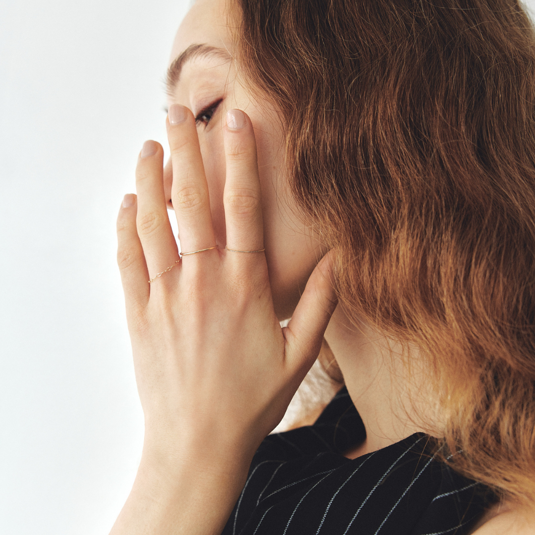 [K10]【true】ラフィネチェーンリング・シャインレモン