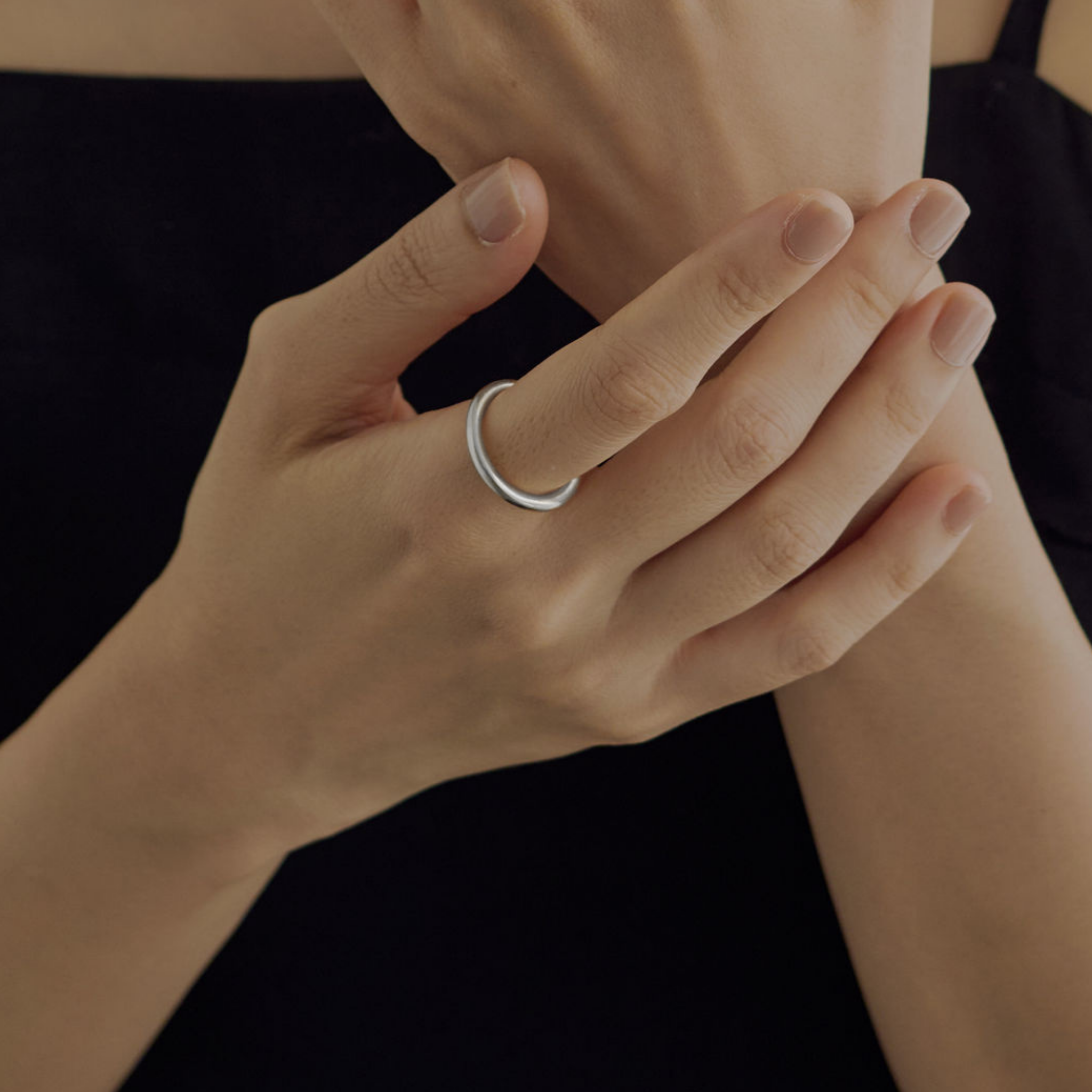 【hope】スムースリング silver