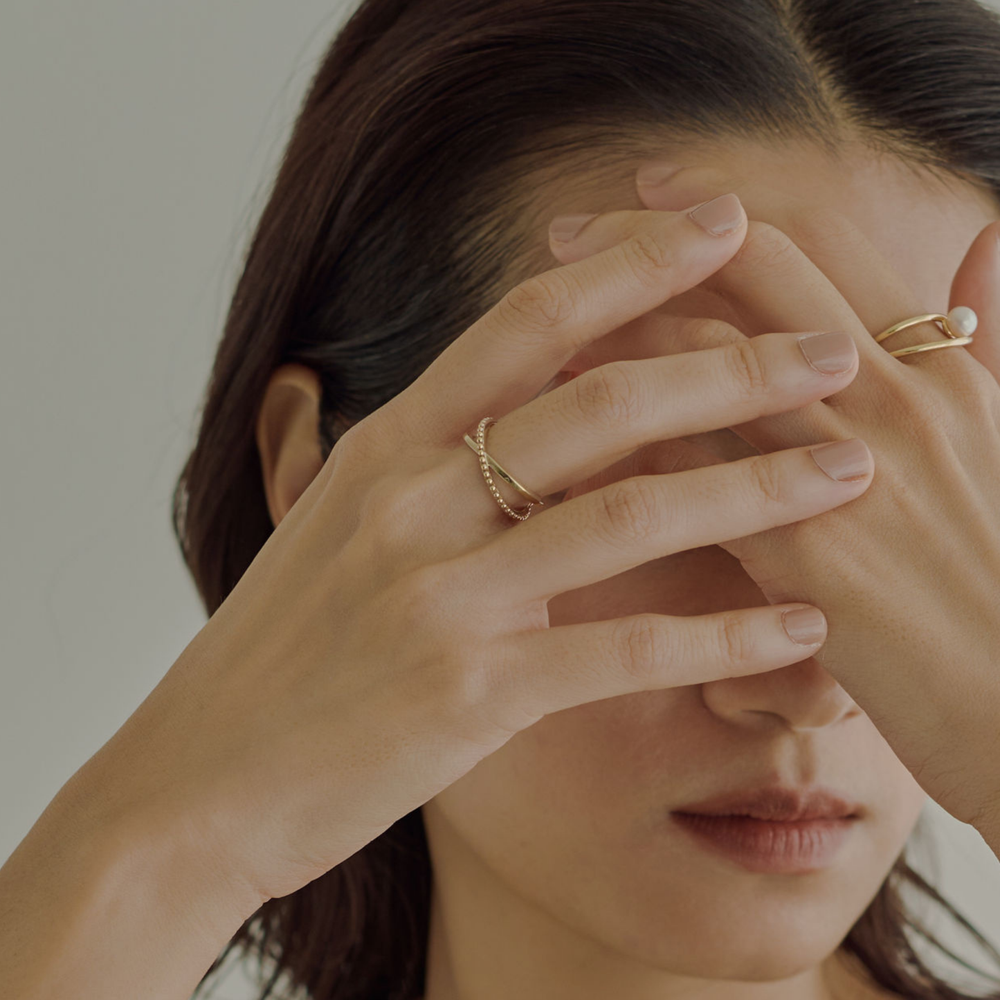 【dressing】レイヤードリング・クロス gold