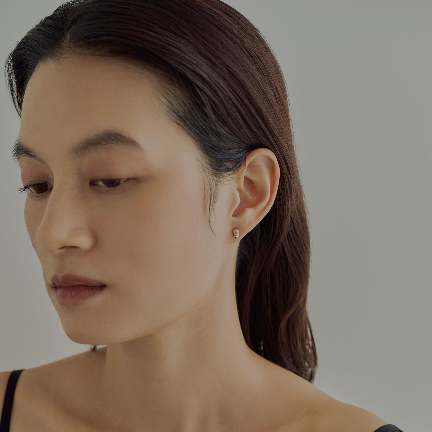 [hello] Drop earrings gold