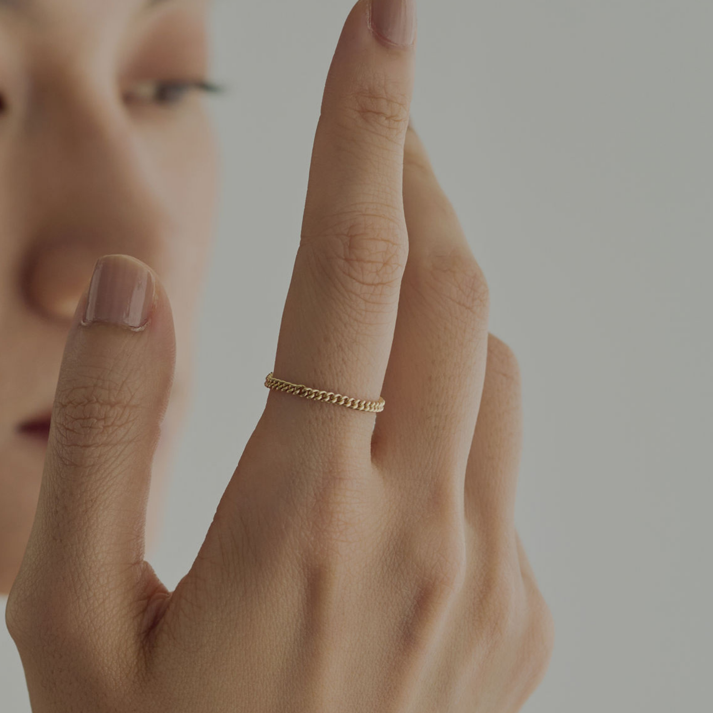 【dressing】レイヤードリング・キヘイチェーン-M gold