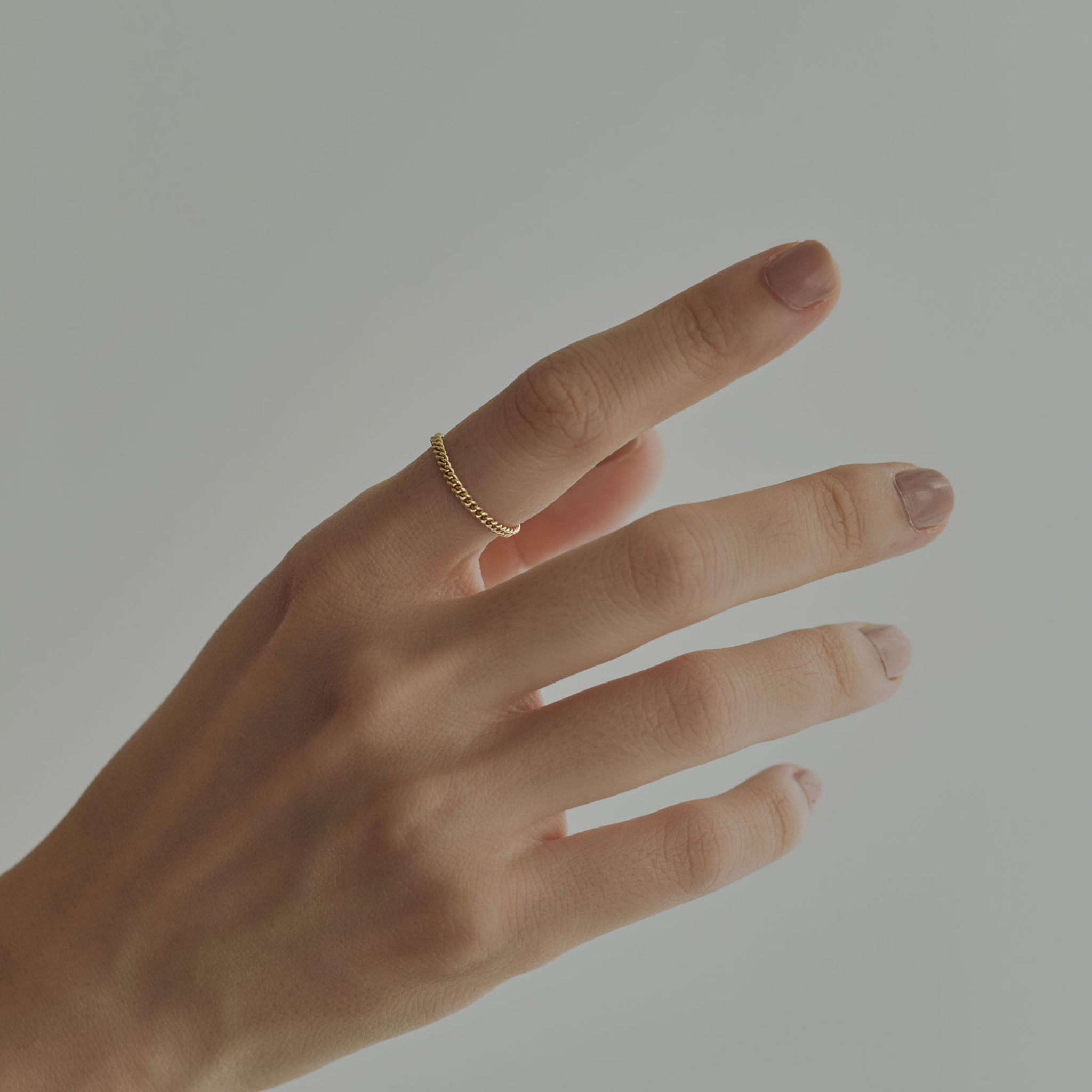 【dressing】レイヤードリング・キヘイチェーン-M gold