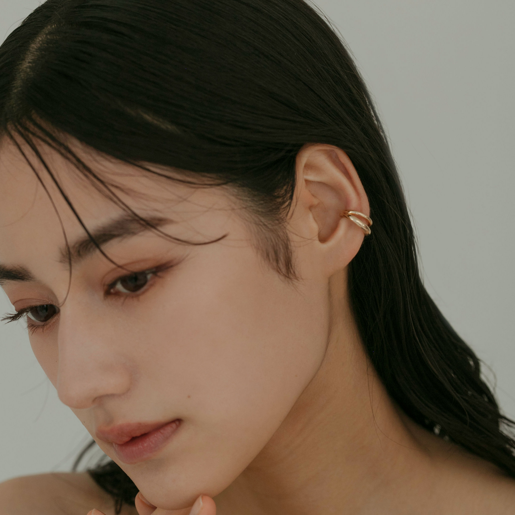 [humus] Duo Line Ear Cuff Gold
