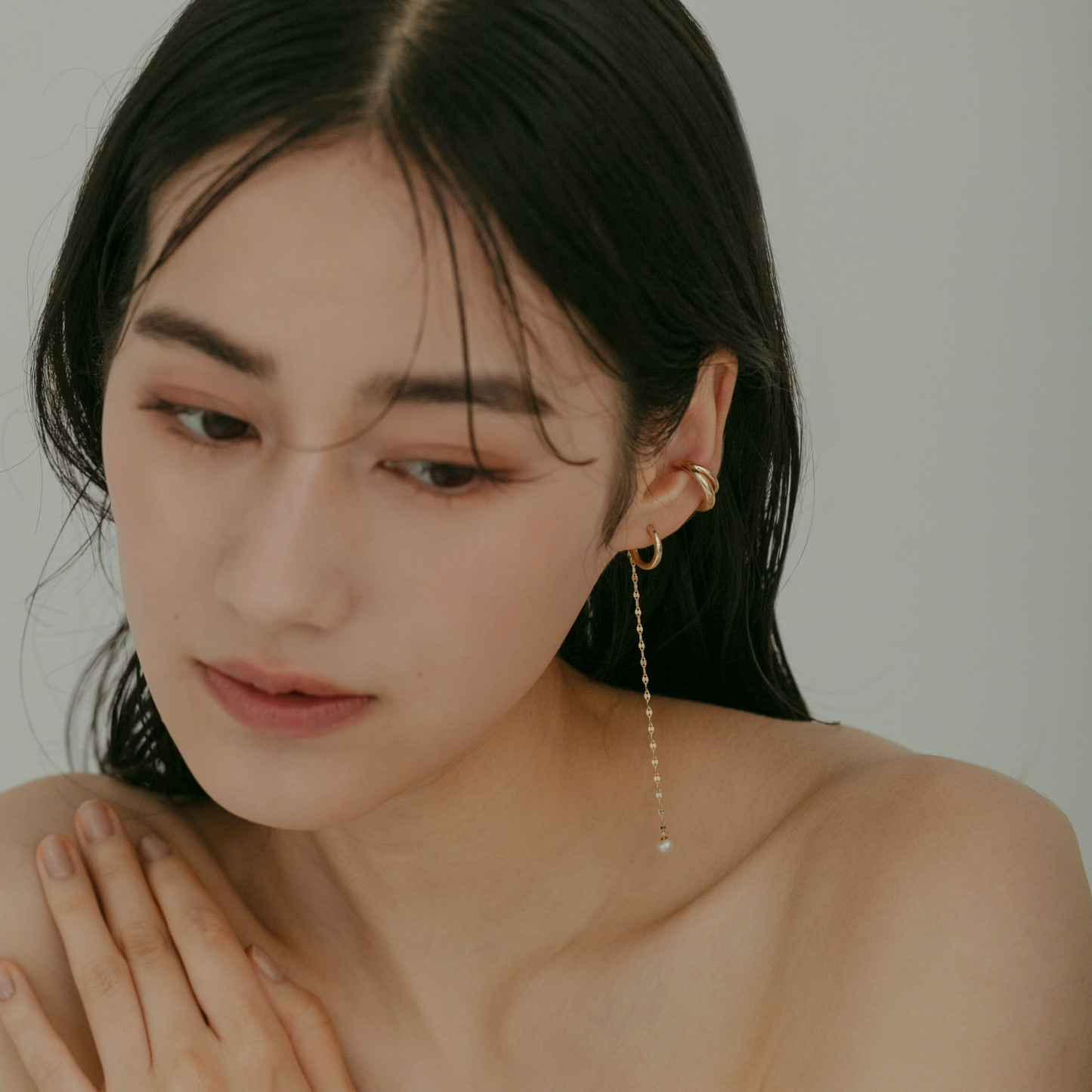 【humus】デュオラインイヤーカフgold – h..Online Store