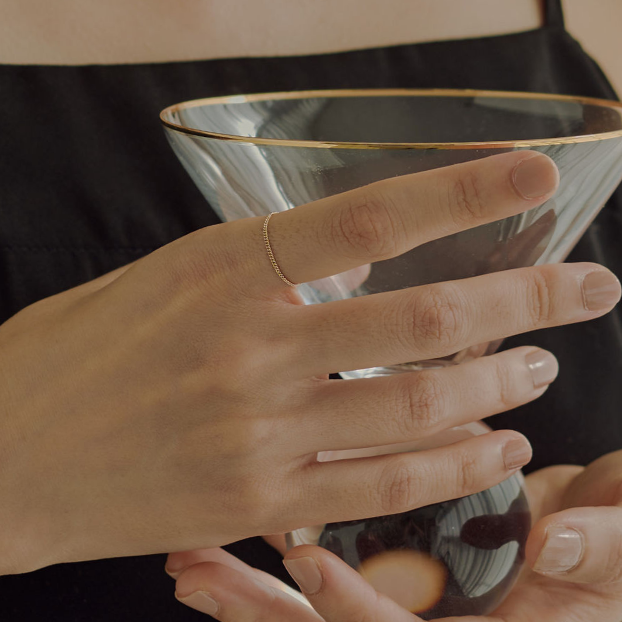 【dressing】レイヤードリング・キヘイチェーン-S gold