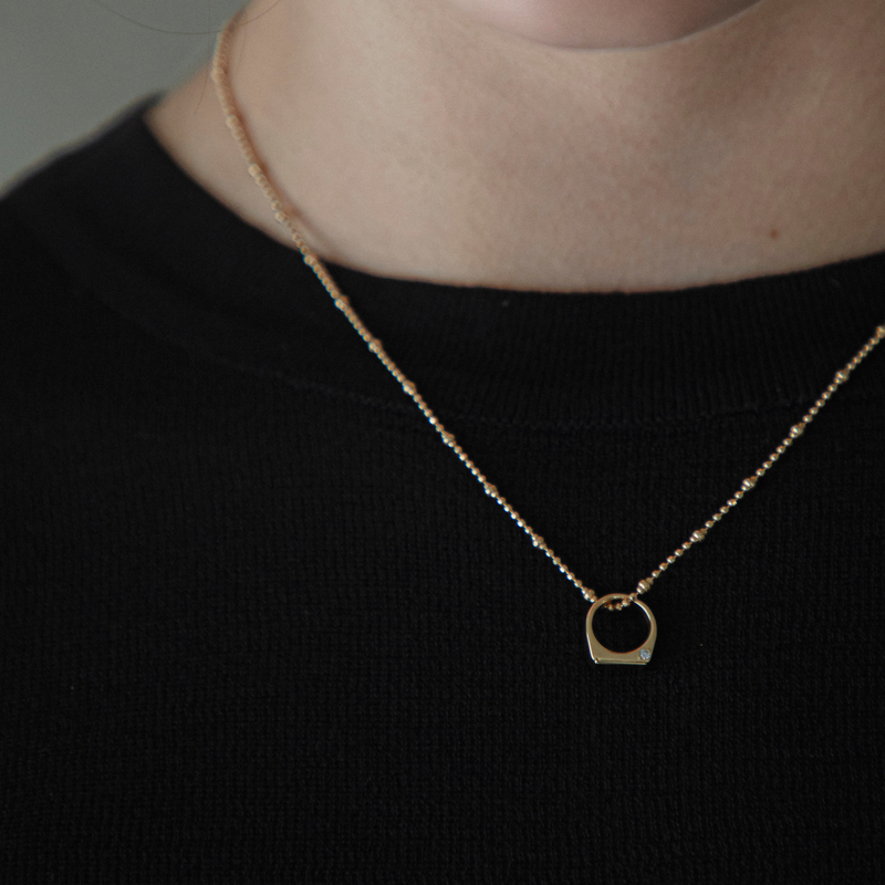 [誕生石]【baby ring】シグネットベビーリング gold (受注商品)