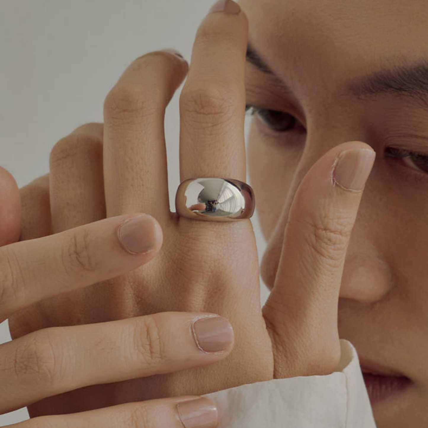 【homie】ラウンドネスリング silver