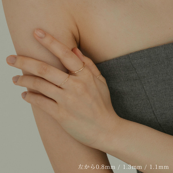 [K10]【true】ゴールドラインリング0.8㎜