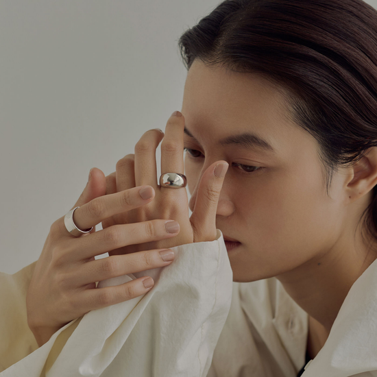 【home】ワイドリング  silver