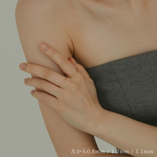 [K10]【true】ゴールドラインリング1.1㎜