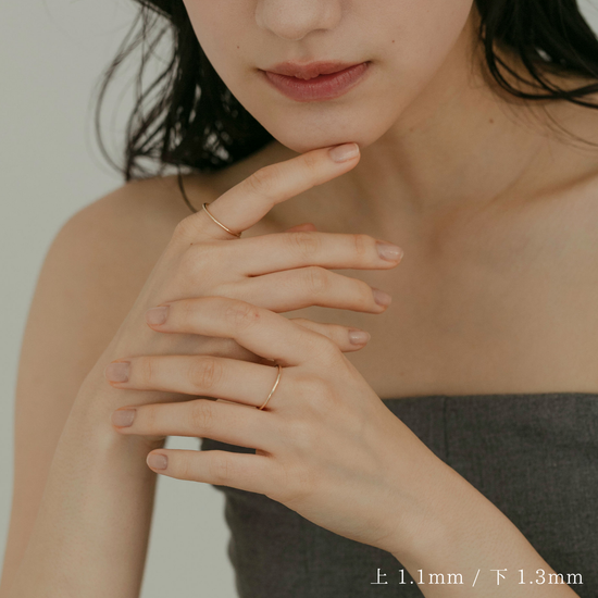 [K10]【true】ゴールドラインリング1.1㎜