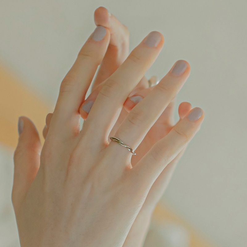 【heurese】3WAYラフウェーブイヤーカフ＆ピンキーリング silver