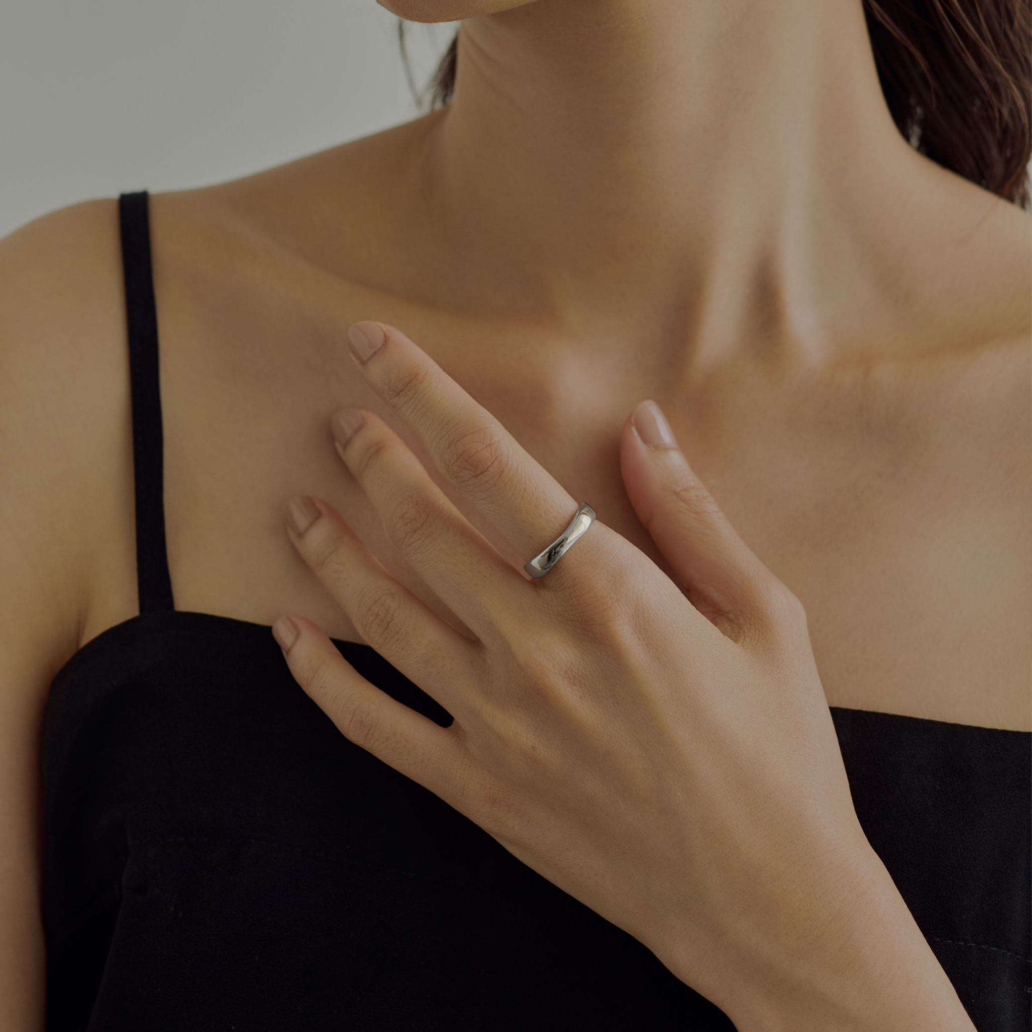 【holiday】ナチュラルエッジリング silver