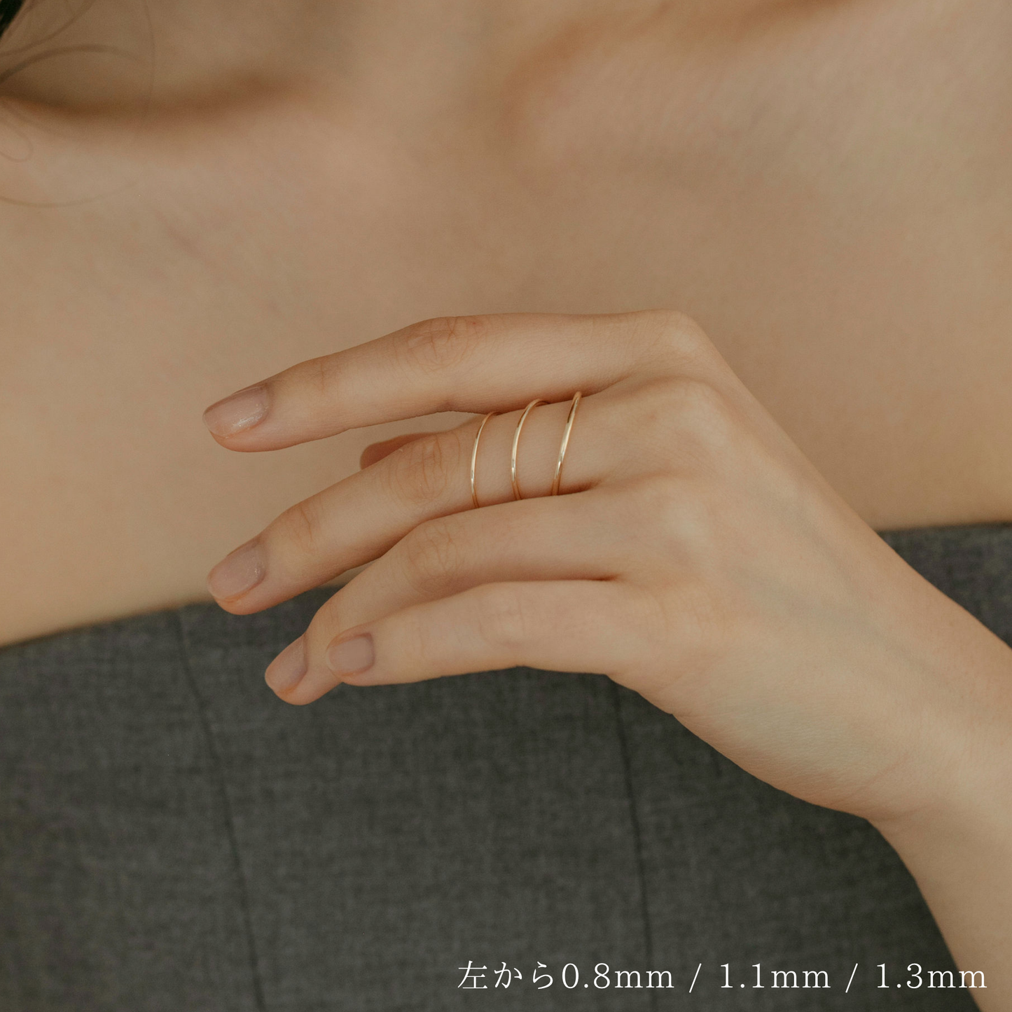 [K10] [aimer] Twisted line hook earrings