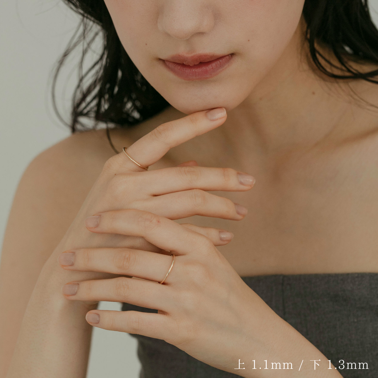 [K10] [aimer] Twisted line hook earrings