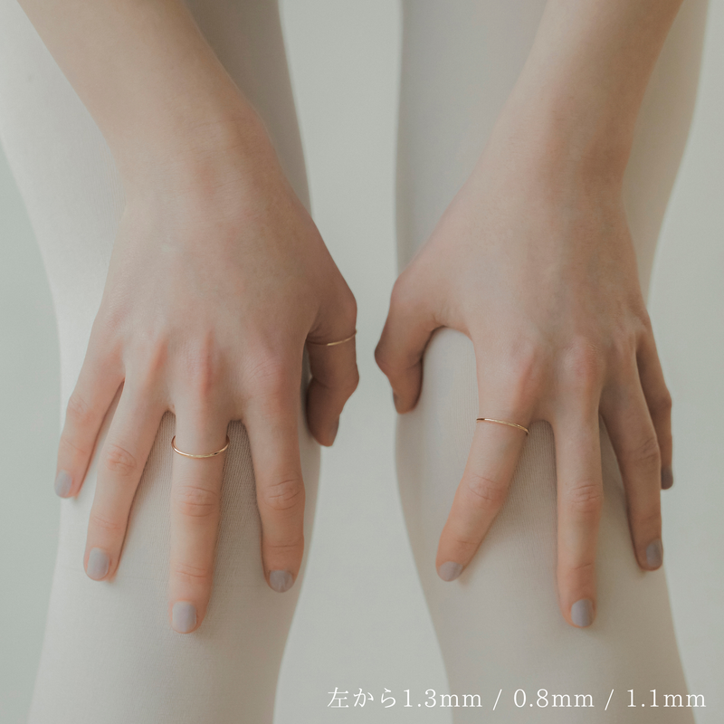 [K10]【true】ゴールドラインリング0.8㎜