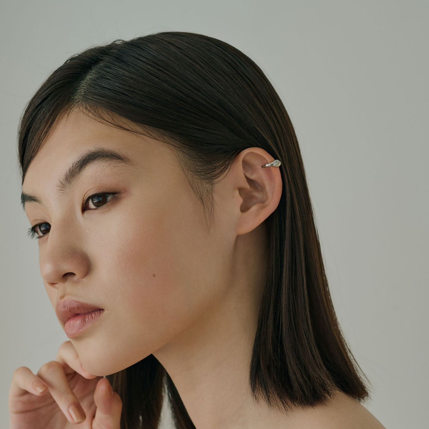 [breeze] Bicolor ear cuff - S gold &amp; silver