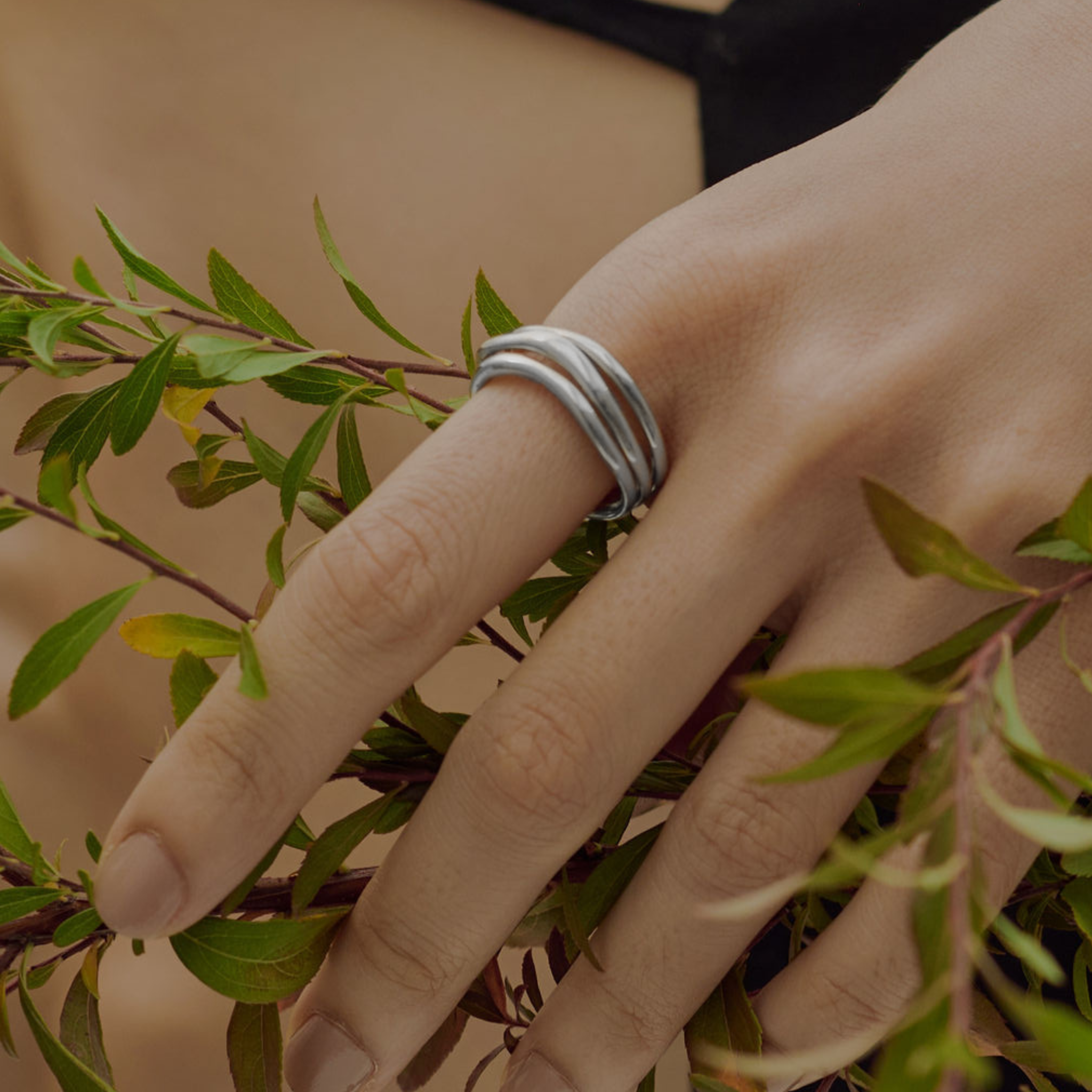 【heal】トリオラインリング silver