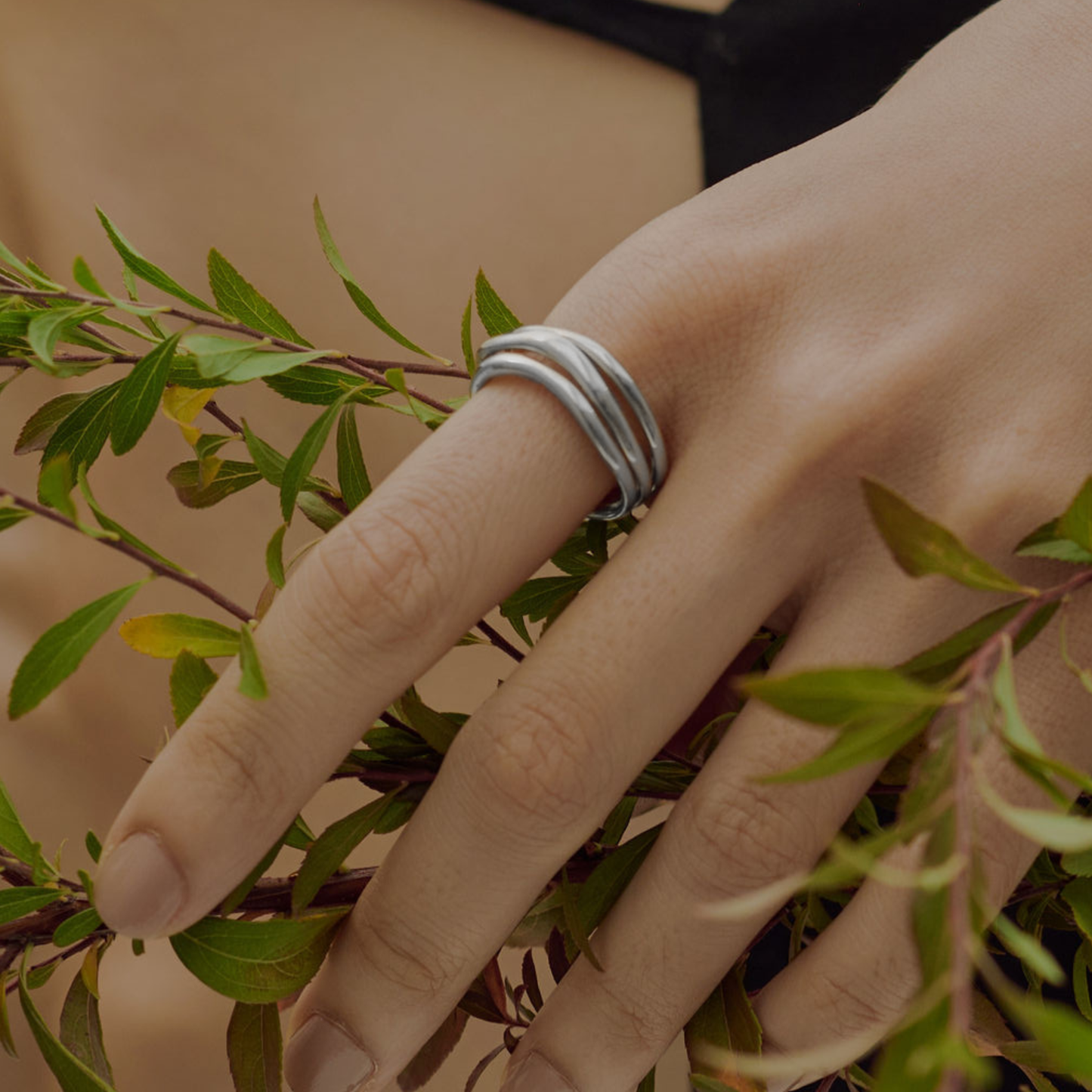 【heal】トリオラインリング silver