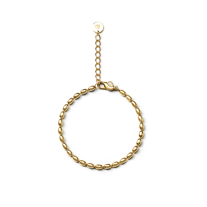 [CH collection] Oval ball chain bracelet gold