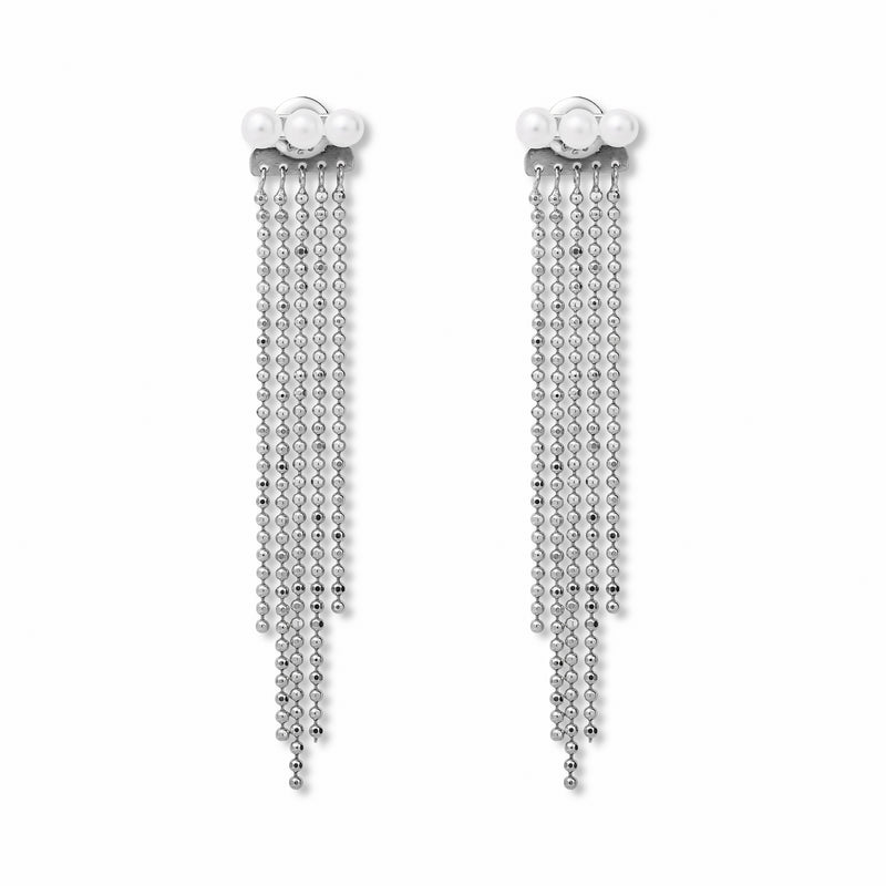 【link】シャンデリアチェーンピアス silver