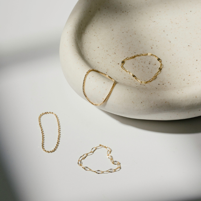 [K10]【true】ラフィネチェーンリング・カットボール