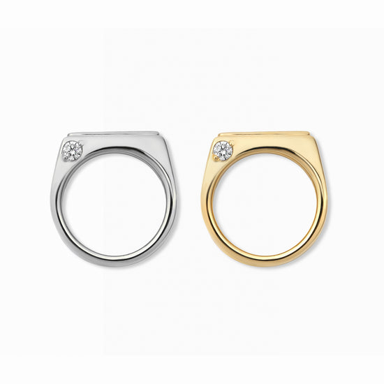 [誕生石]【baby ring】シグネットベビーリング silver (受注商品)