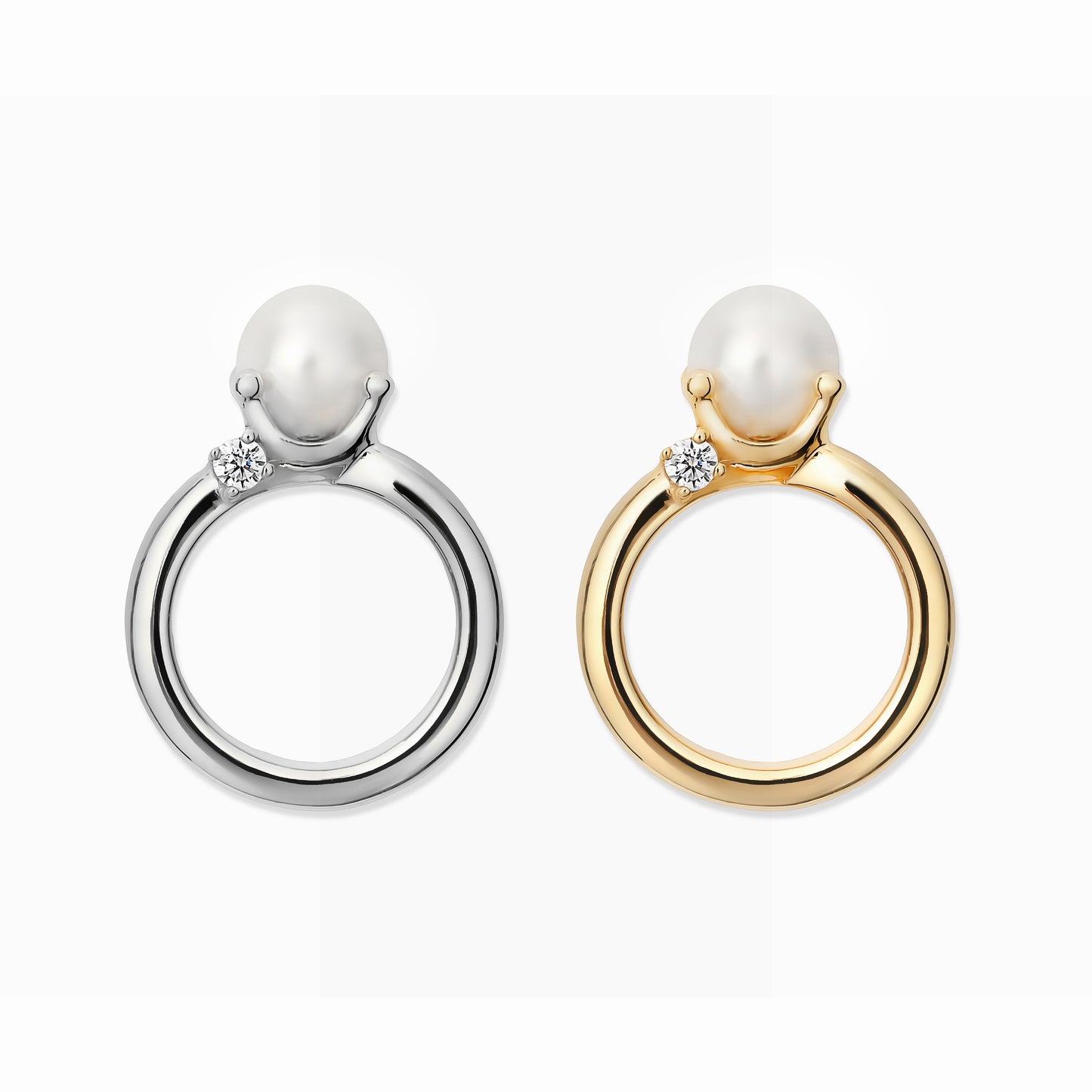 [誕生石]【baby Ring】パールベビーリング gold (受注商品)