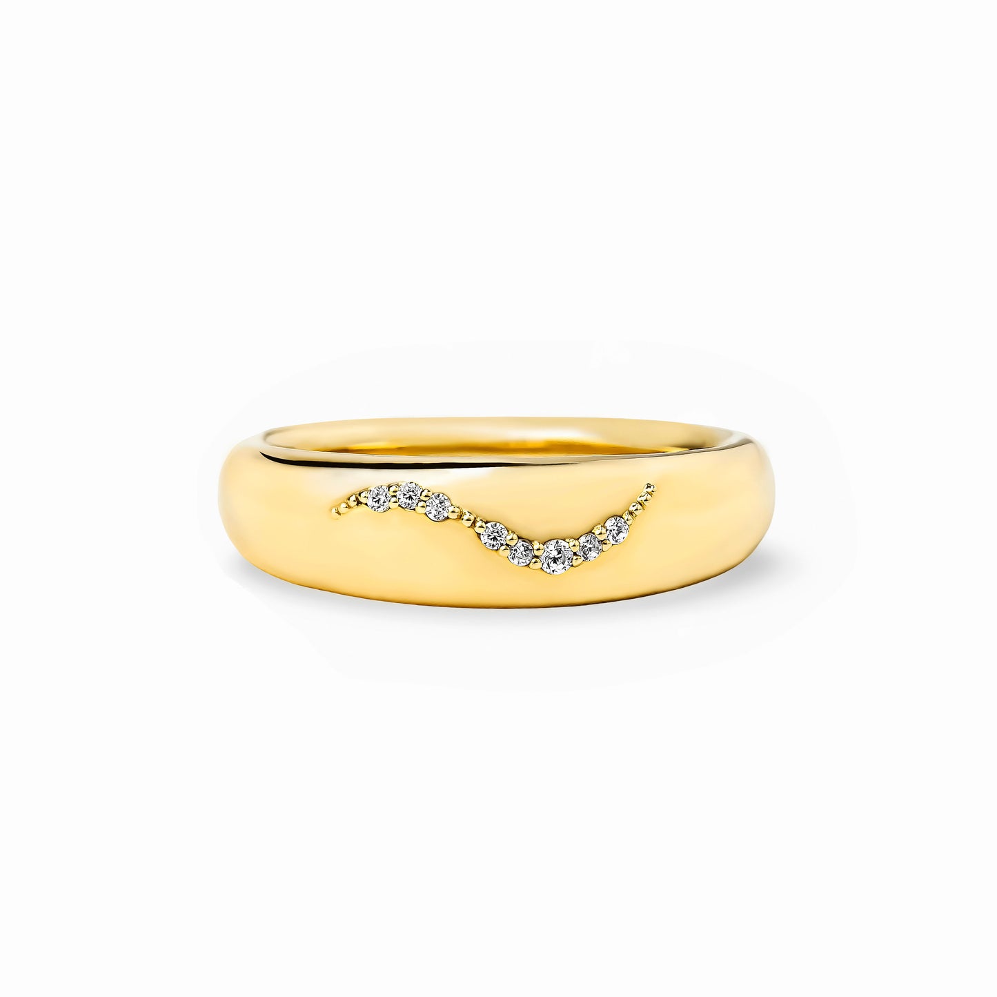 【bonbon】フローイングメレリング gold