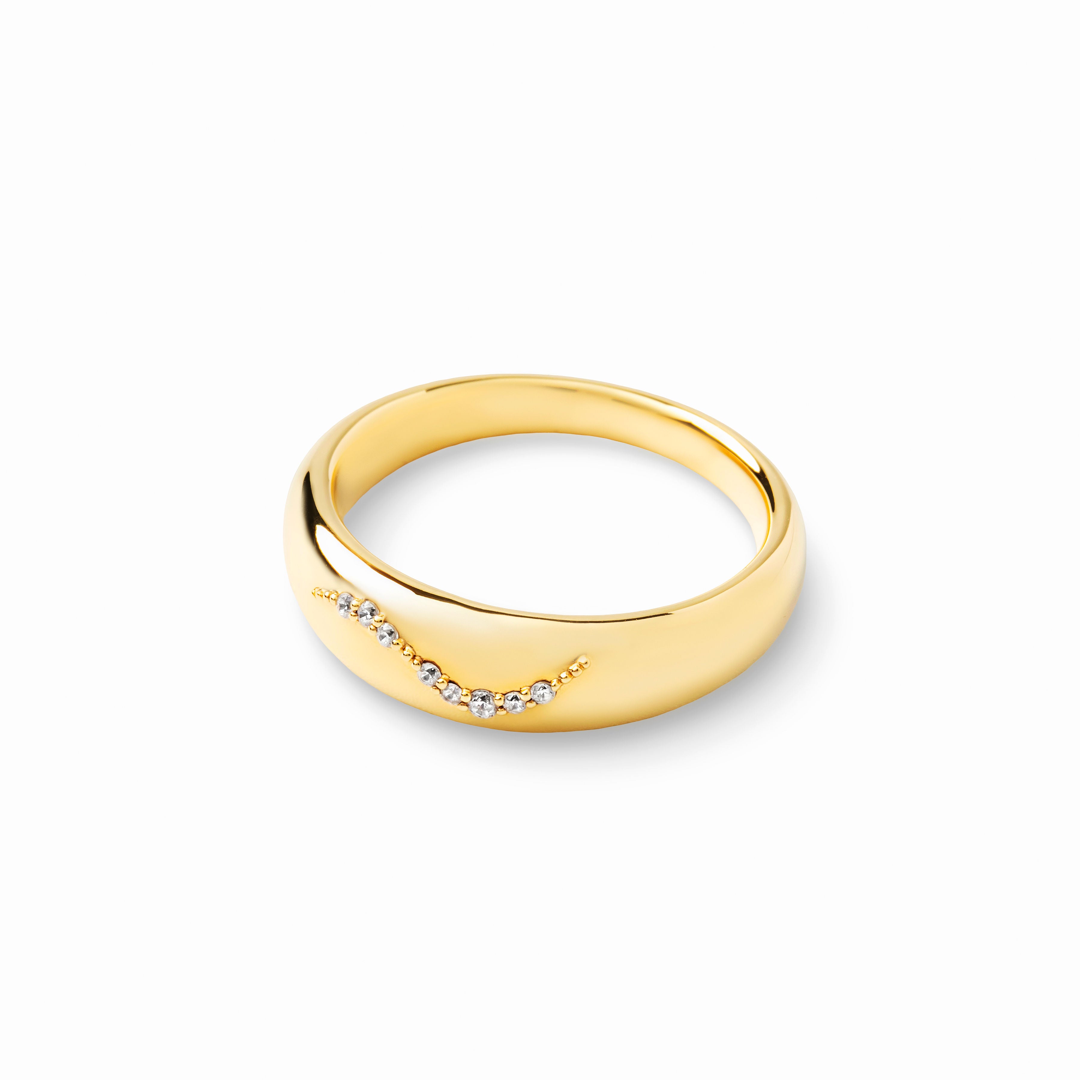【bonbon】フローイングメレリング gold