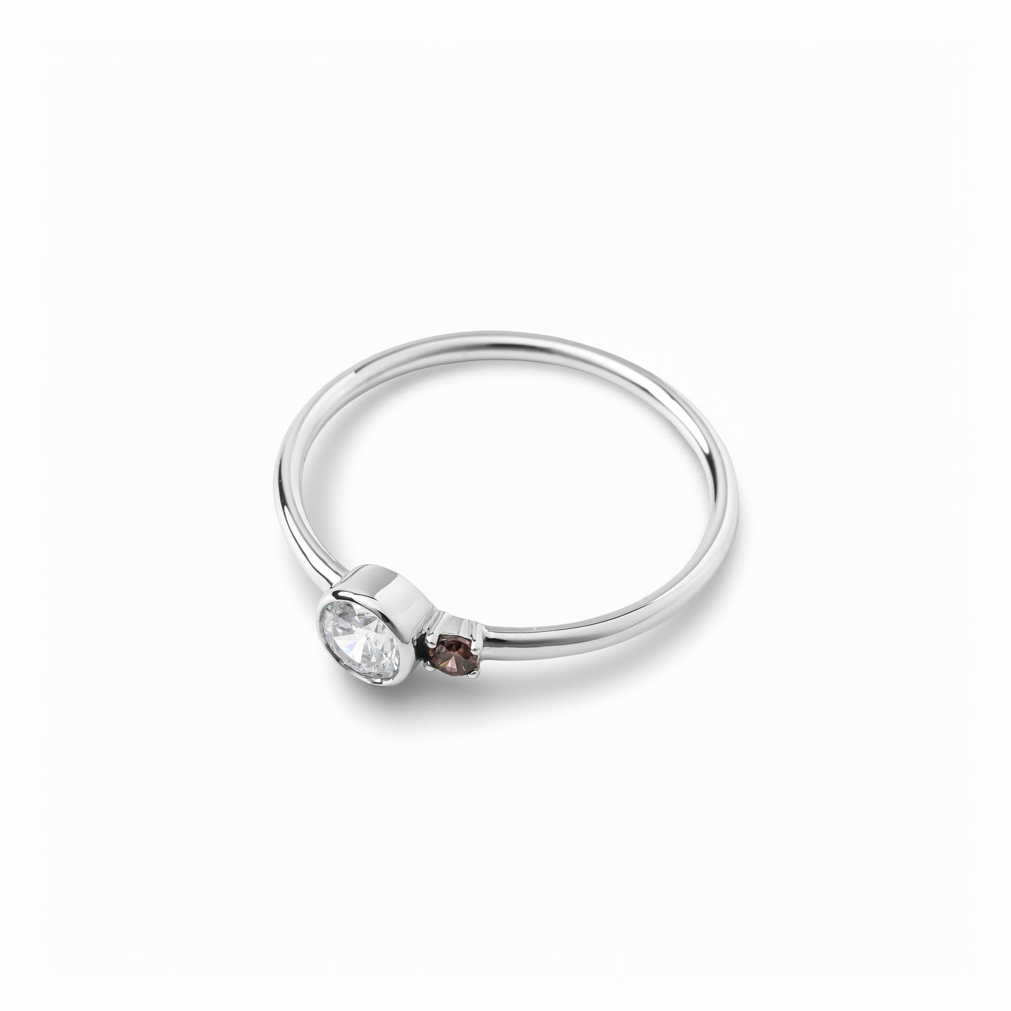 【bonbon】ドットデュオリング silver