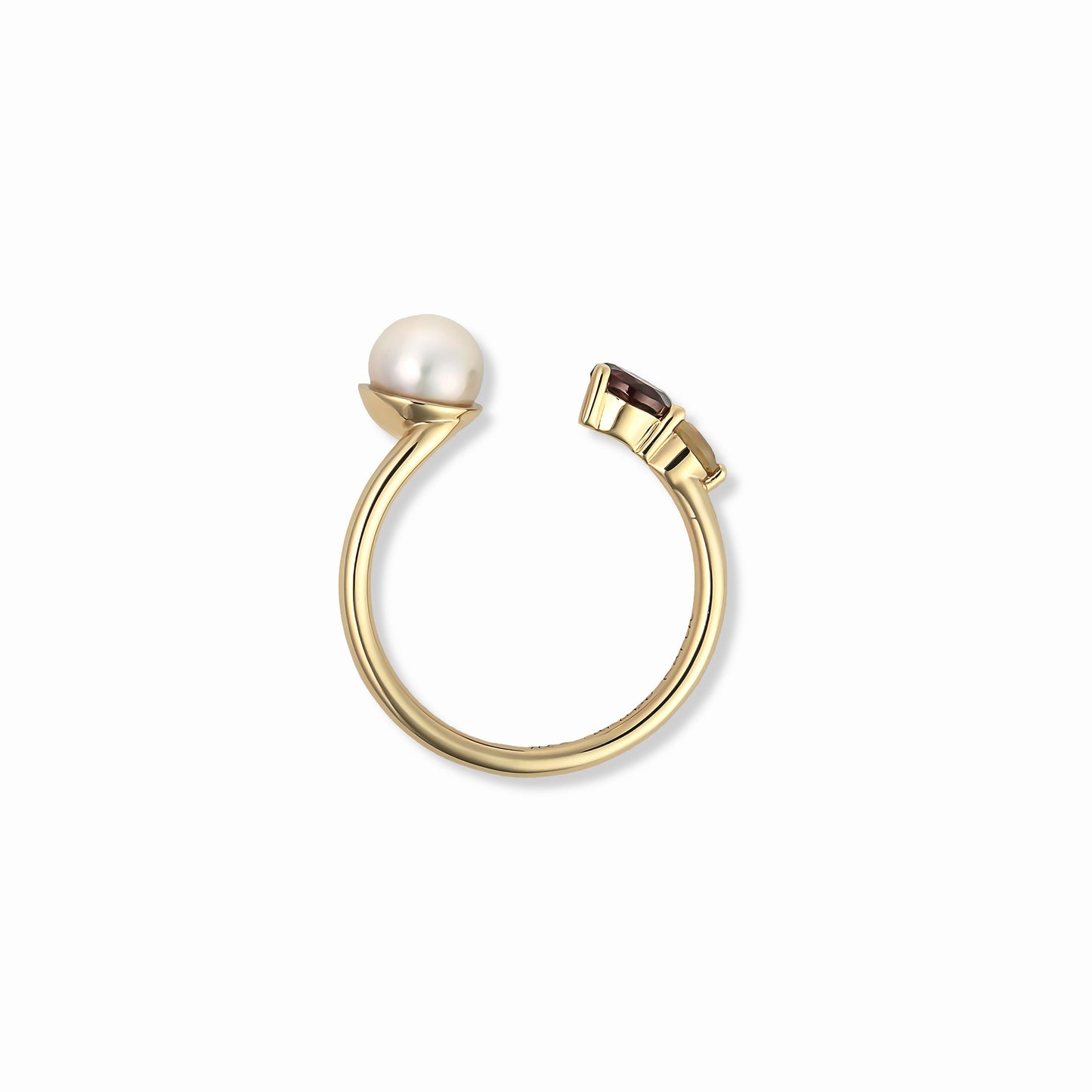 【Karin Takubo × h..】カラーストーンメランジュリング gold