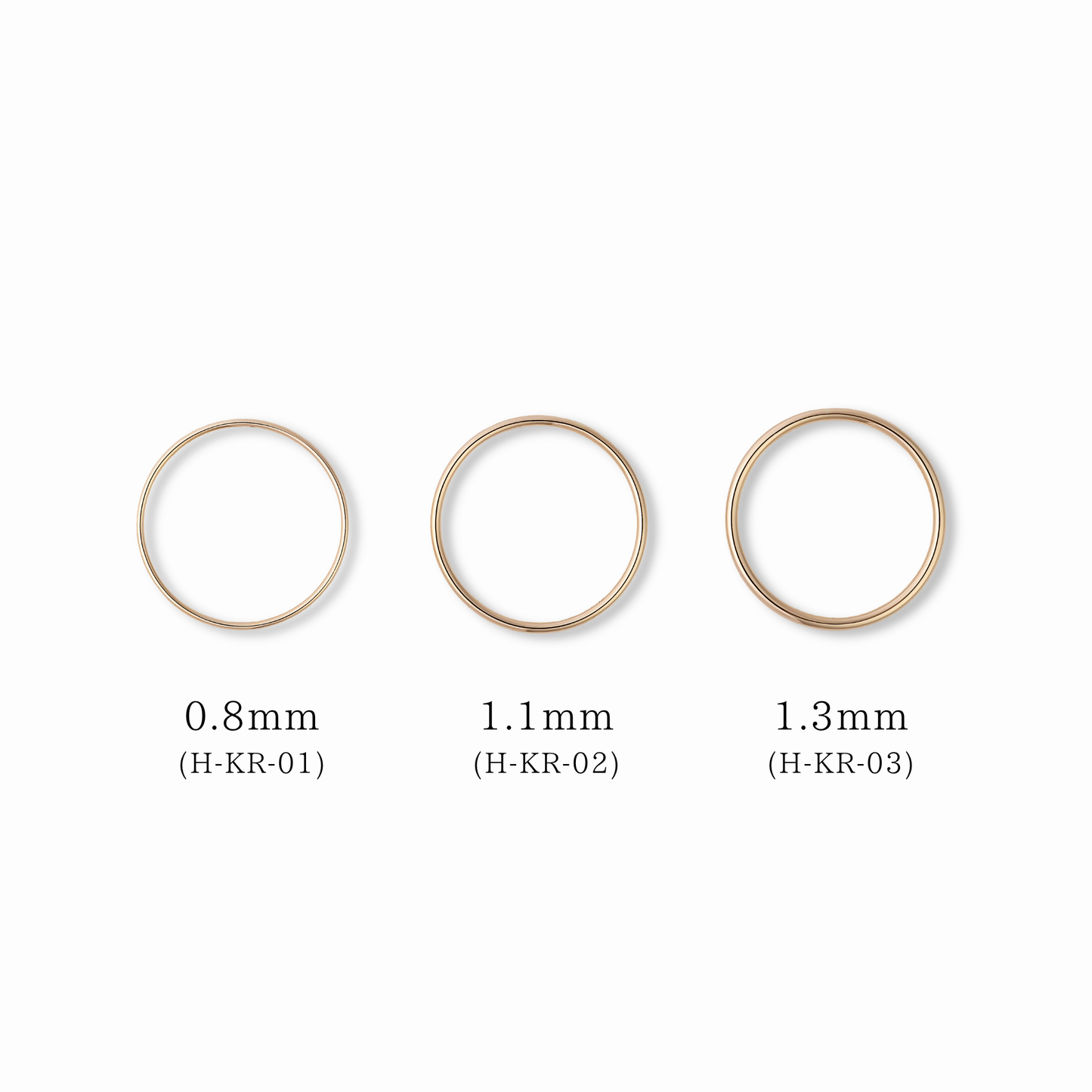 [K10]【true】ゴールドラインリング1.1㎜