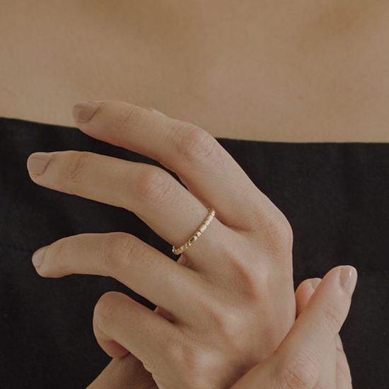 【dressing】レイヤードリング・ドット gold