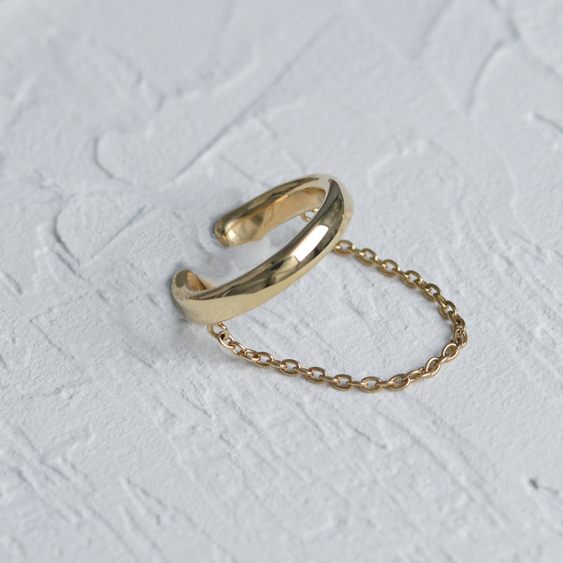 【harbor】チェーンイヤーカフ gold